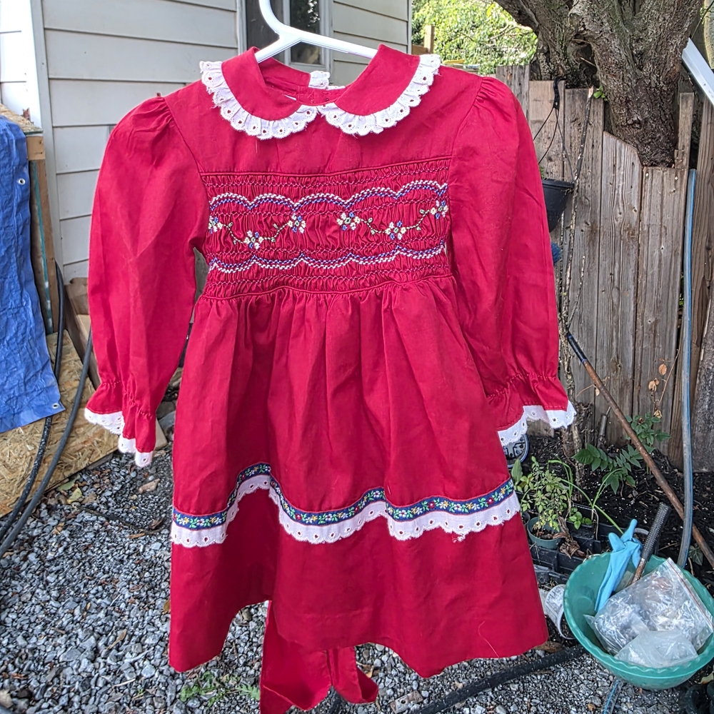 Elegant Red Kids Formal Dress